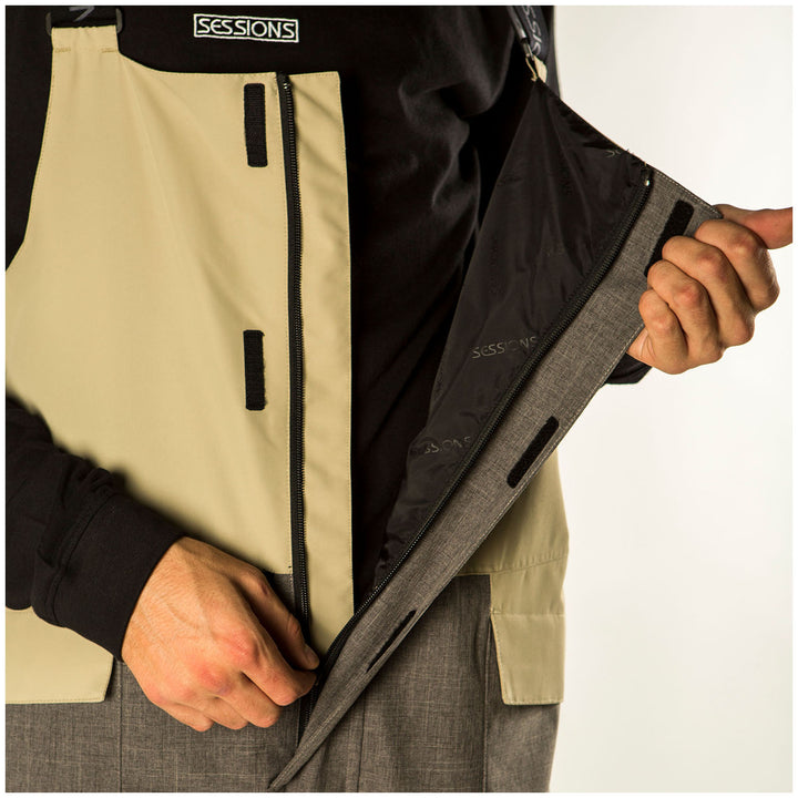 Sessions Bleach Bibs - Men's Beige