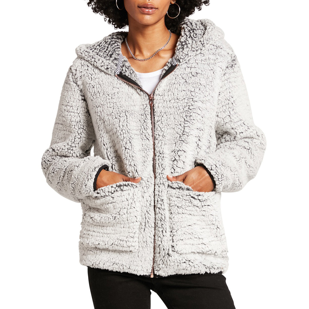 Volcom Lil Phuz Up Jacket - Women's Light Grey
