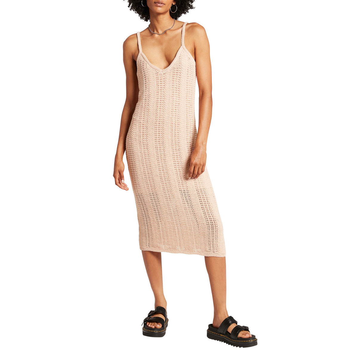 Volcom Crochet All Day Dress - Women's Mushroom