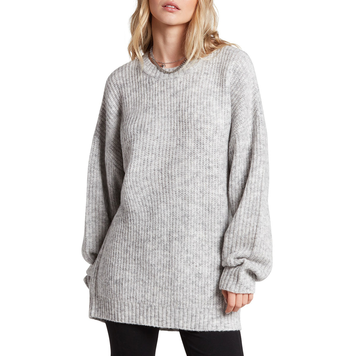 Volcom Fresh Fuzz Sweater - Women's Heather Grey