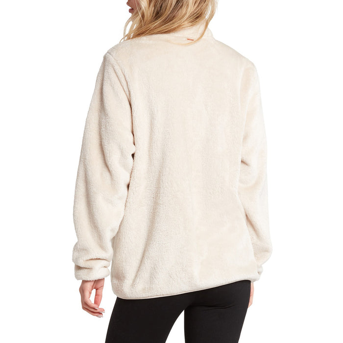 Volcom Pheelin Phuzzy Zip Fleece Jacket - Women's Bone