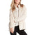 Volcom Pheelin Phuzzy Zip Fleece Jacket - Women's Bone