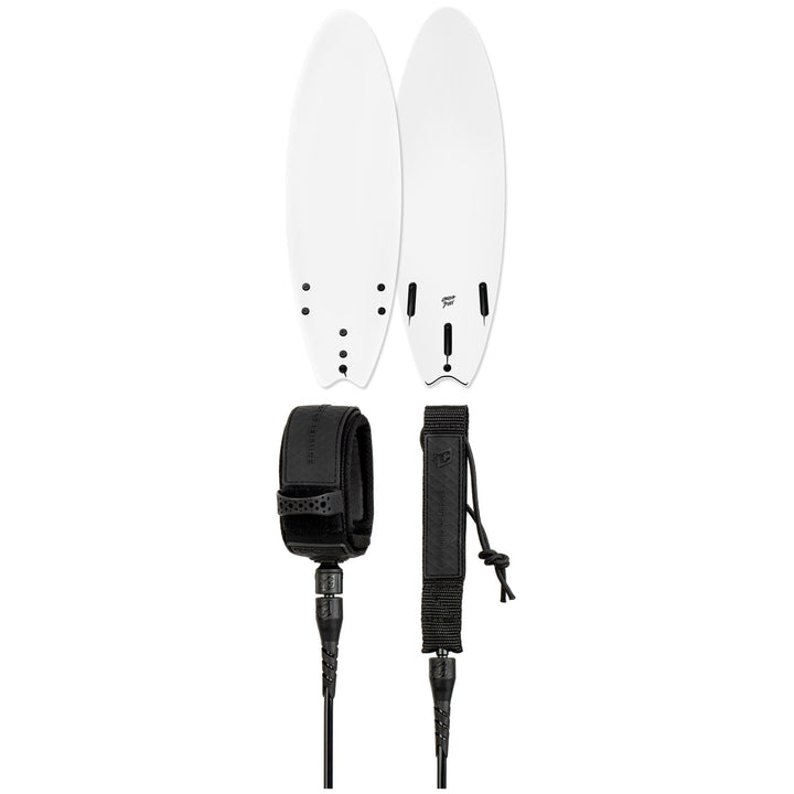 Catch Surf Blank Series 6'0 Fish - Tri Fin Surfboard + Creatures of Leisure Comp 6' Surf Leash