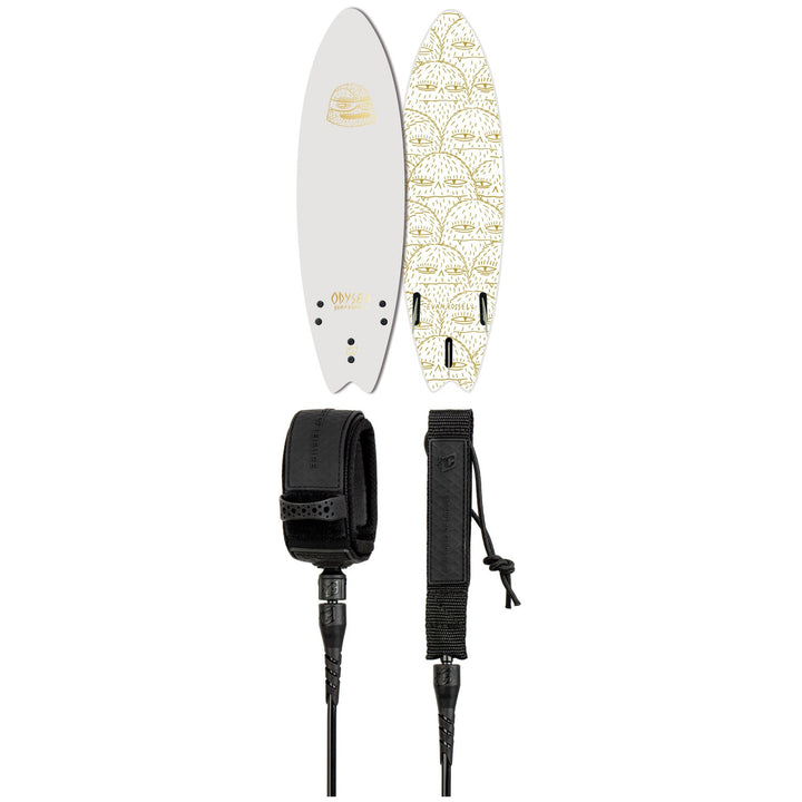 Catch Surf Odysea 5'6" Skipper Tri Fin x Evan Rossell Surfboard + Creatures of Leisure Lite 6' Surf Leash