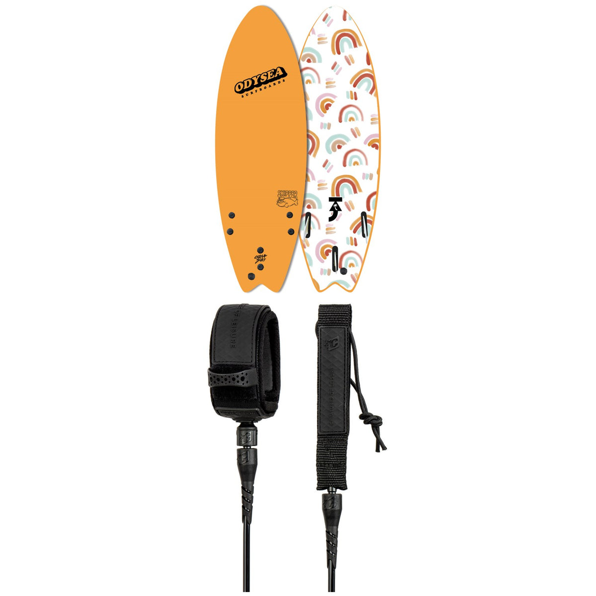 Catch Surf Odysea 5'6" Skipper Thruster x Taj Burrow Pro Surfboard + Creatures of Leisure Comp 6' Surf Leash