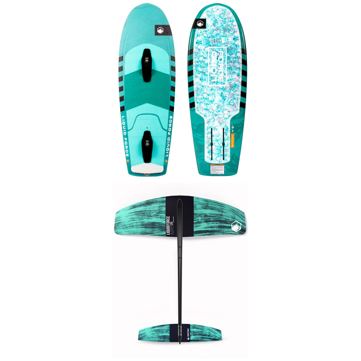 Liquid Force Launch Foil Board + Glider 125 Foil Wing w/ Cover & Hardware