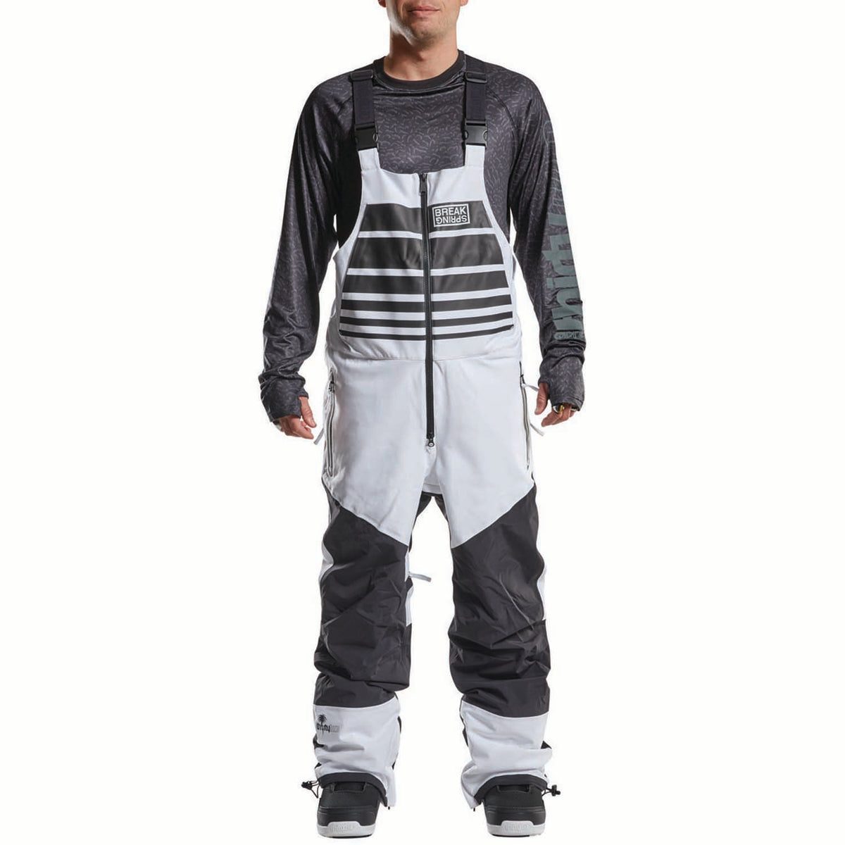 thirtytwo Spring Break Bibs - Men's White/Black
