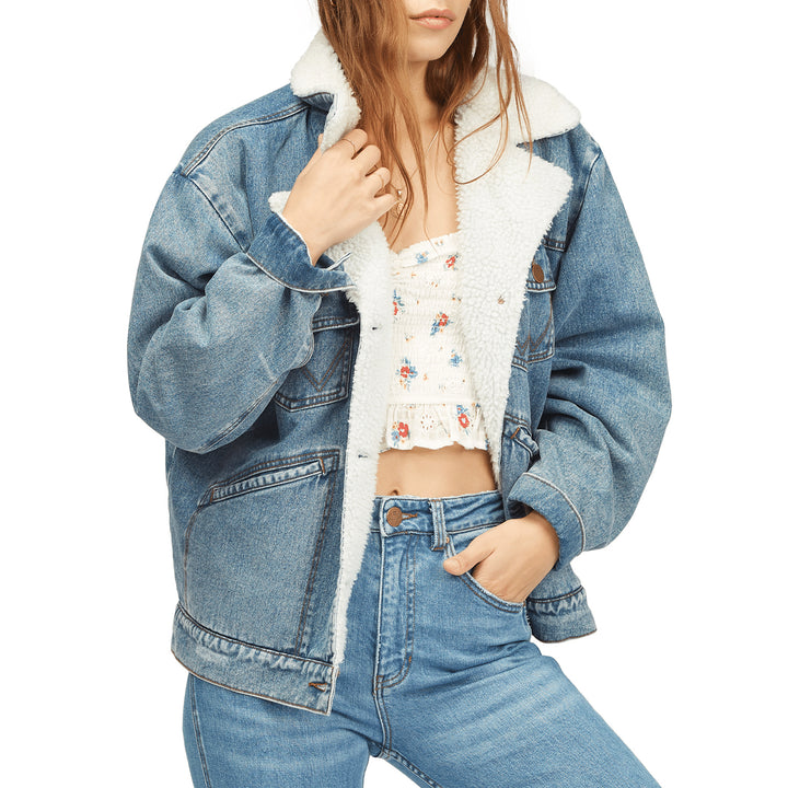 Billabong x Wrangler Ride On Jacket - Women's Blue Rinse