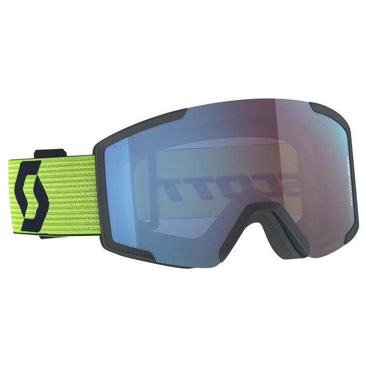 Scott Shield Goggles Team Blue/Ultralime Yellow/ Enhancer Blue Chrome