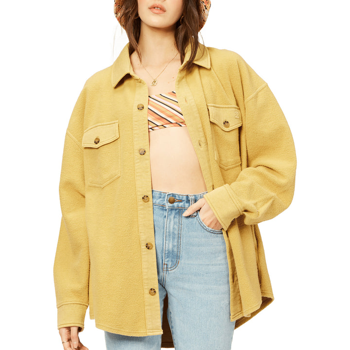 Billabong Any Time Shacket - Women's Light Olive