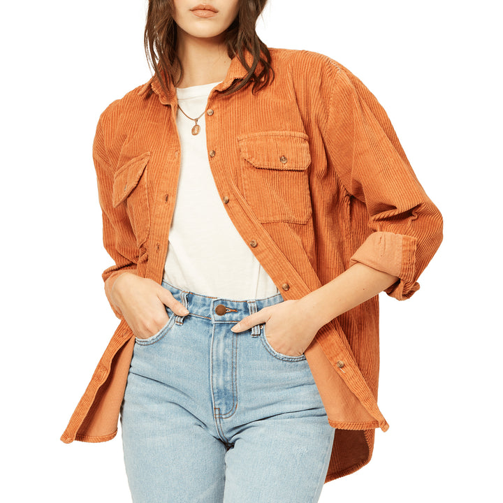 Billabong So Stoked Corduroy Shirt - Women's Toffee