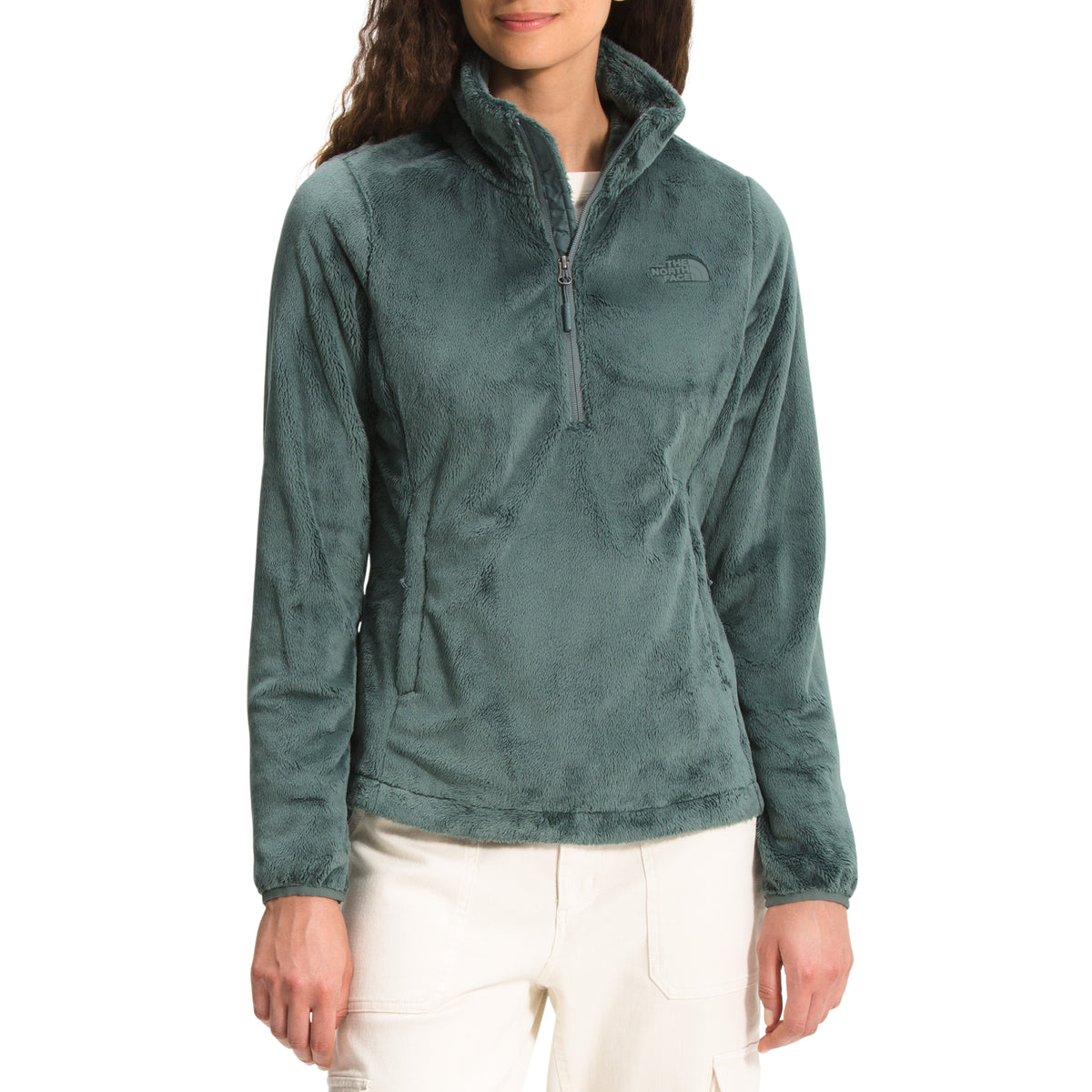 The North Face Osito 1/4 Zip Pullover - Women's Balsam Green