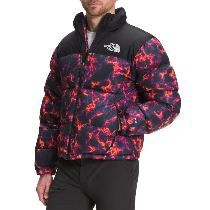 The North Face Printed 1996 Retro Nuptse Jacket - Men's TNF Black Marble Camo Print
