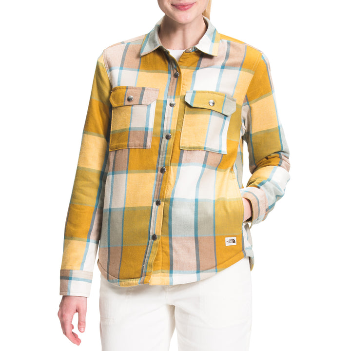 The North Face Campshire Shirt - Women's Arrowwood Yellow Exploded Half Dome Plaid
