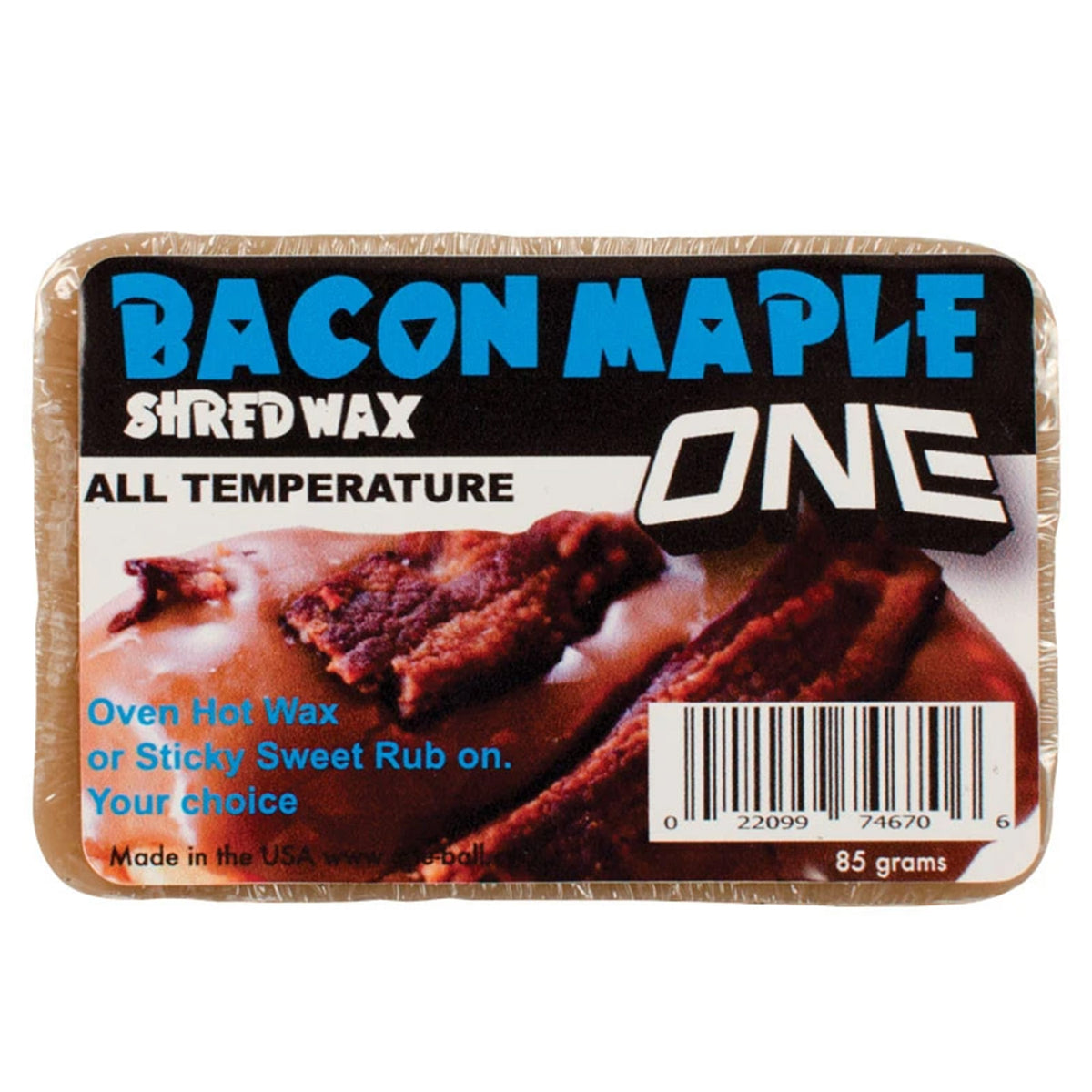 OneBall Maple Bacon Bar Snowboard Wax - All Temp None