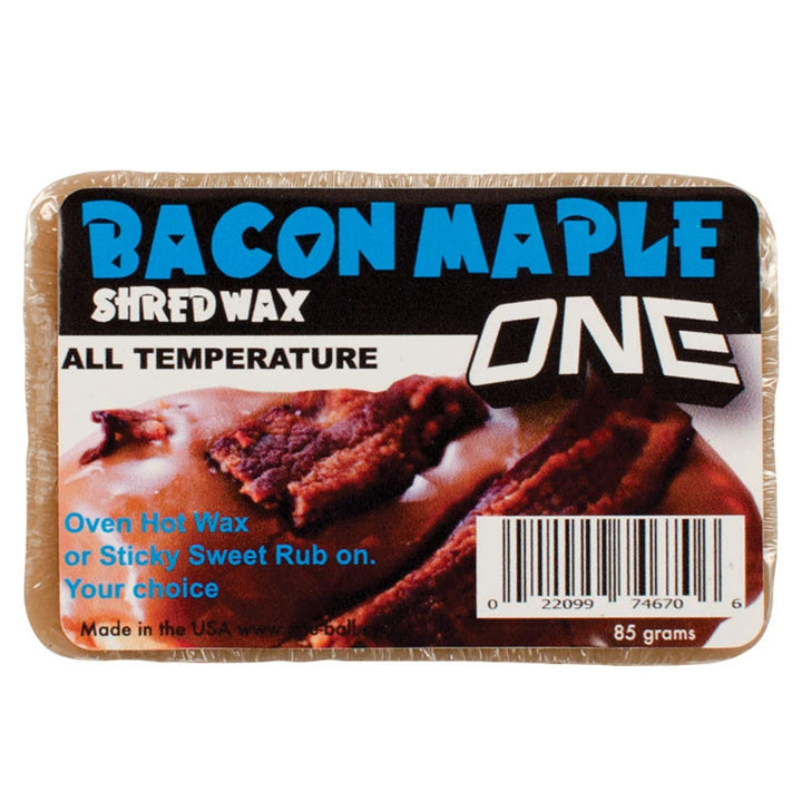 OneBall Maple Bacon Bar Snowboard Wax - All Temp None