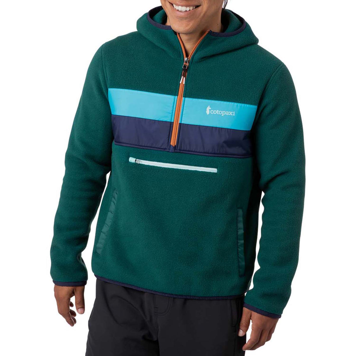 Cotopaxi Teca Fleece Hooded Half-Zip Jacket - Men's Edamame