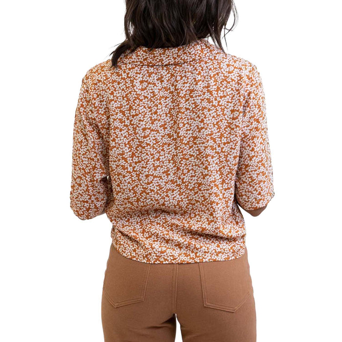 Rhythm Elisa Cropped Shirt - Women's Cinnamon
