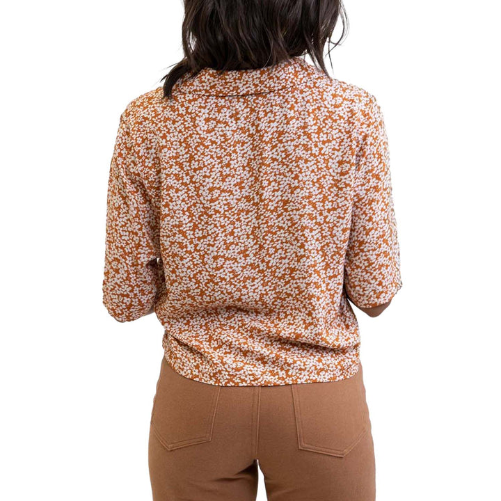 Rhythm Elisa Cropped Shirt - Women's Cinnamon