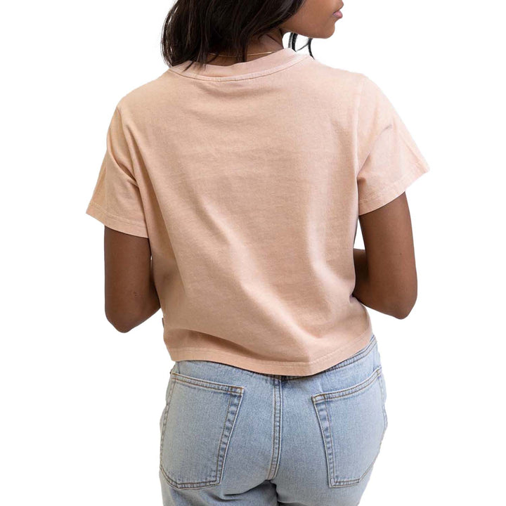Rhythm Vintage Cropped T-Shirt - Women's Washed Blush