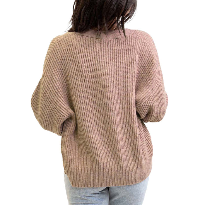 Rhythm Lila Cardi Sweater - Women's Mocha