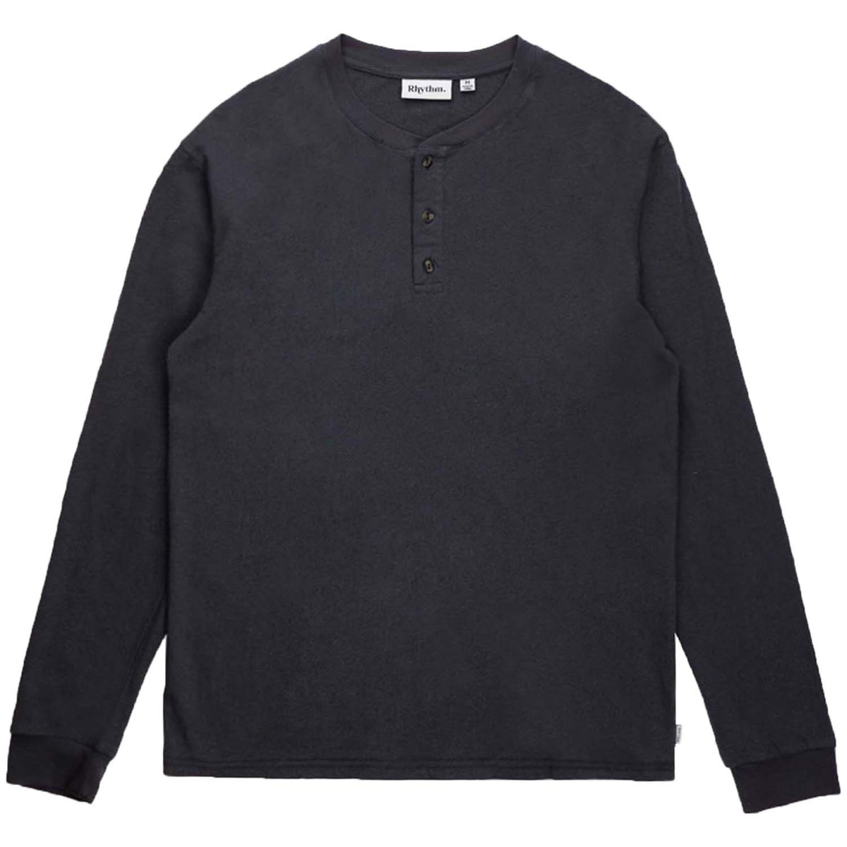 Rhythm Linen Henley Sweater - Men's Deep Blue