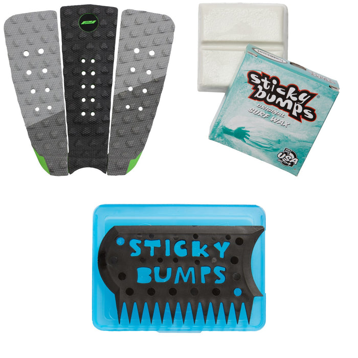 Pro-Lite Keanu Asing Signature Series Traction Pad + Sticky Bumps Basecoat Wax + Wax Comb & Box