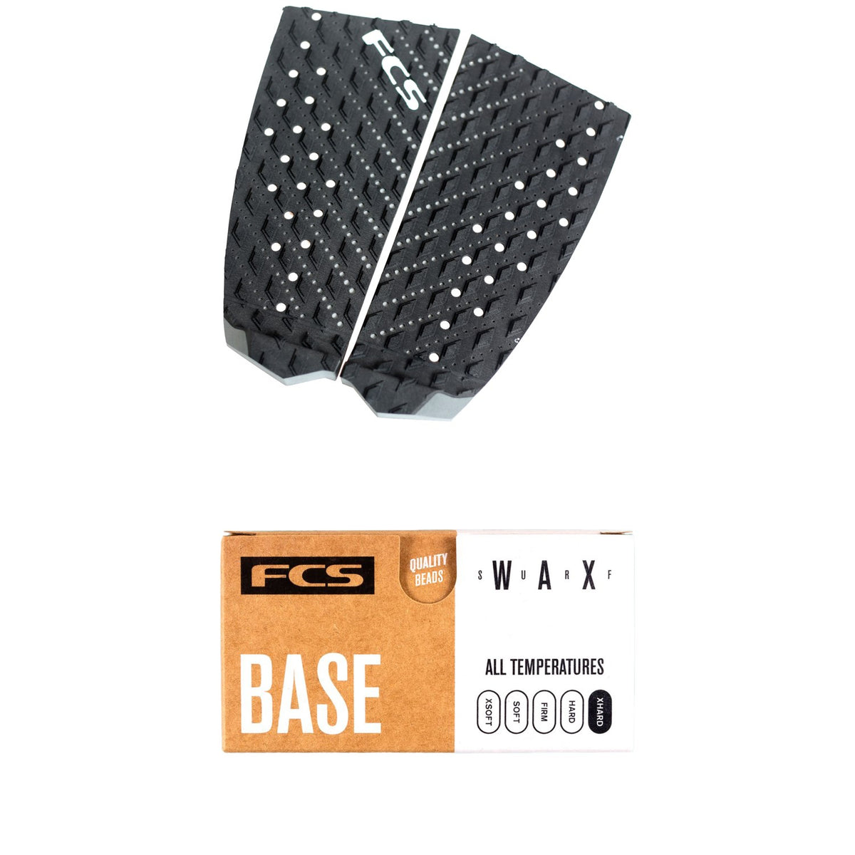 FCS T-2 Hybrid Board Traction Pad + FCS Surf Base Wax