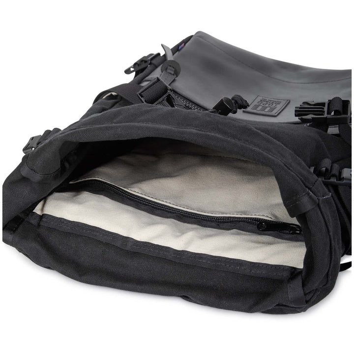 Topo Designs Rover Backpack-Heritage Canvas Black Canvas/Black Leather