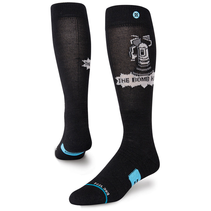Stance Bomb Hole Snow Socks Black