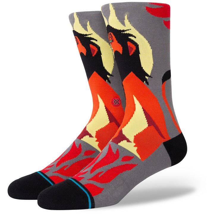 Stance Scar Crew Socks Grey