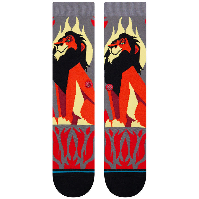 Stance Scar Crew Socks Grey