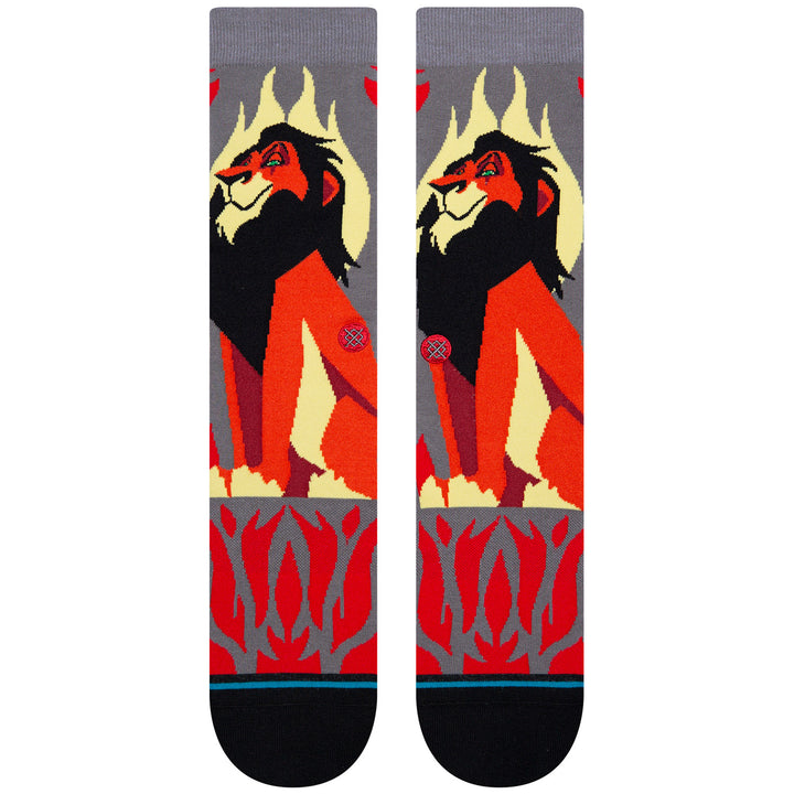 Stance Scar Crew Socks Grey