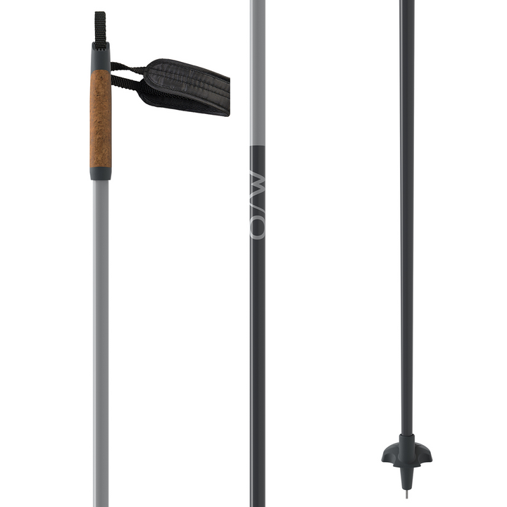 ONE/WAY Diamond 3 Cross Country Ski Poles 2023 Dark Grey/Grey