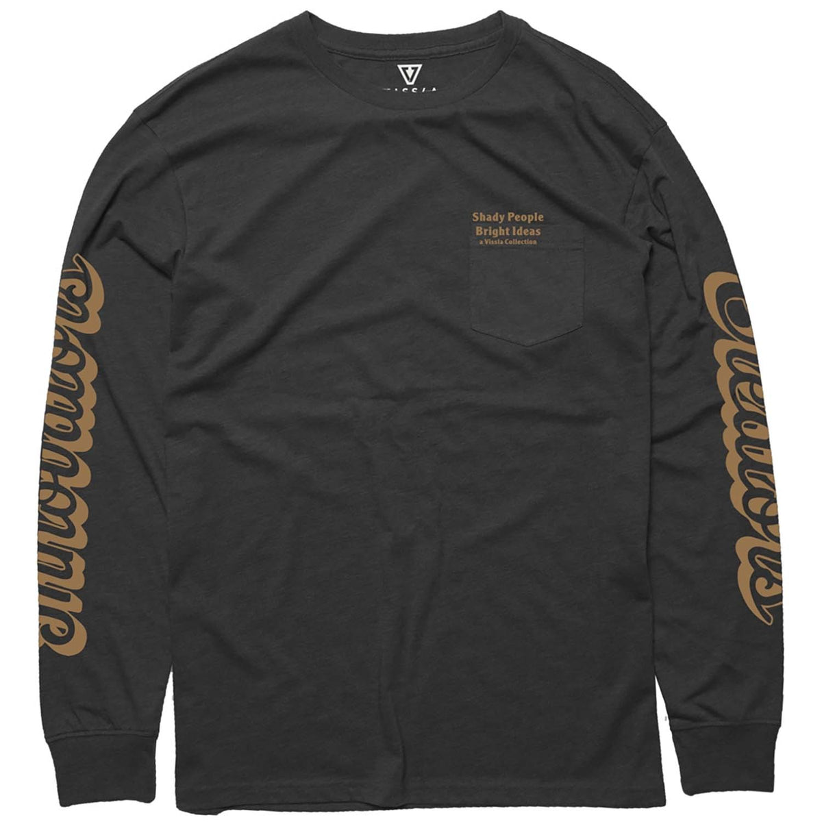 Vissla Shady Peeps Organic Long Sleeve T-Shirt - Men's Black