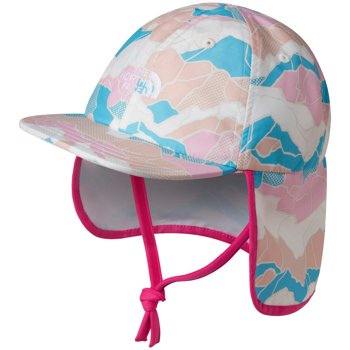 The North Face Littles Class V Sun Buster Hat Lilac Sachet Pink Mountain Camo Print