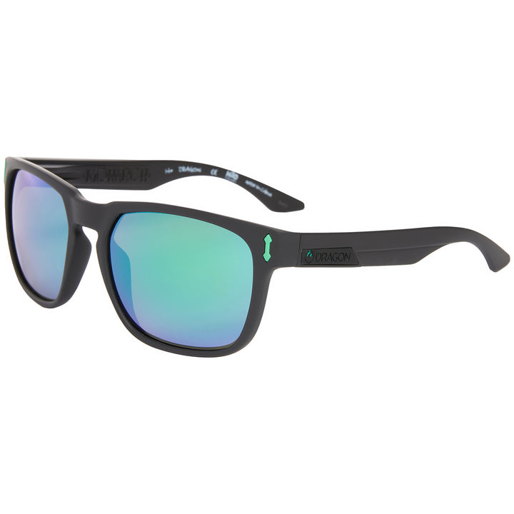 Dragon Monarch H20 Sunglasses Matte Black/Luma Lens Green Ion Polarized