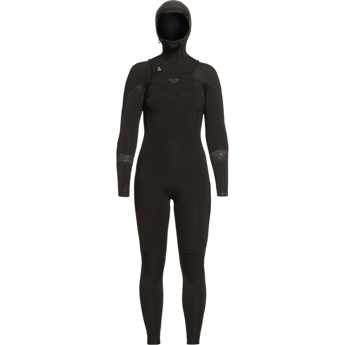 Roxy 5/4/3 Syncro Chest Zip GBS Hooded Wetsuit - Women's Black/Jet Black