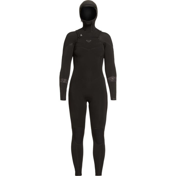 Roxy 5/4/3 Syncro Chest Zip GBS Hooded Wetsuit - Women's Black/Jet Black