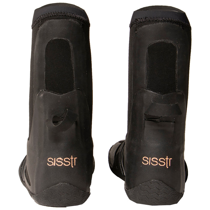 Sisstrevolution 5mm Round Toe Wetsuit Boots - Women's Solid Black