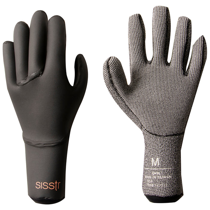 Sisstrevolution 3mm Wetsuit Gloves - Women's Solid Black