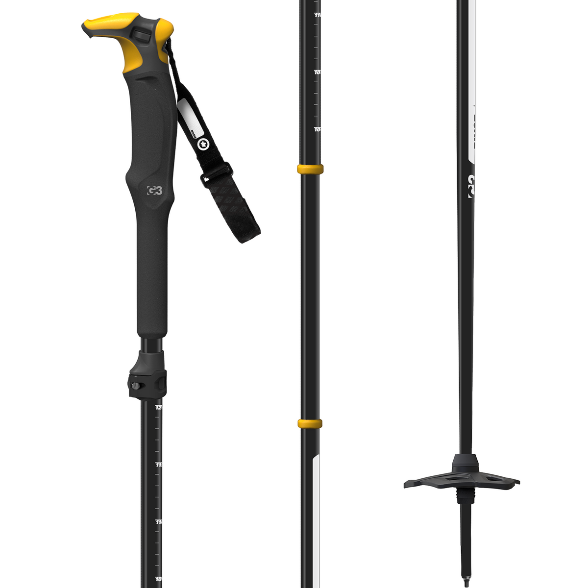 G3 Pivot Aluminum Ski Poles 2024 Black