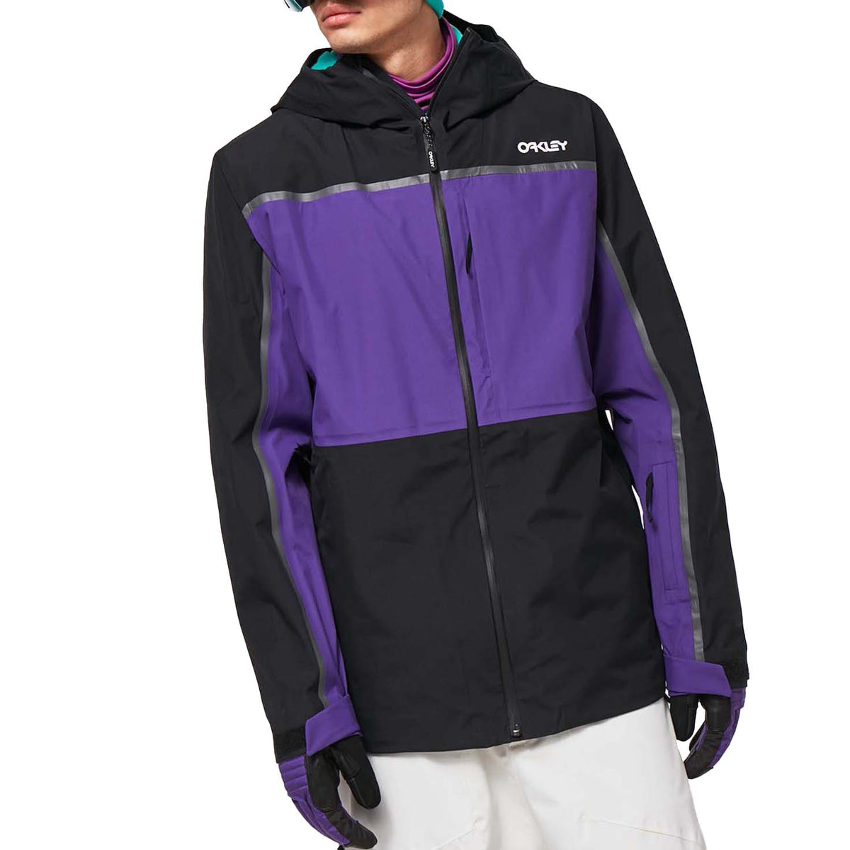 Oakley Evocative Shell Jacket - Men's Blackout/Deep Violet