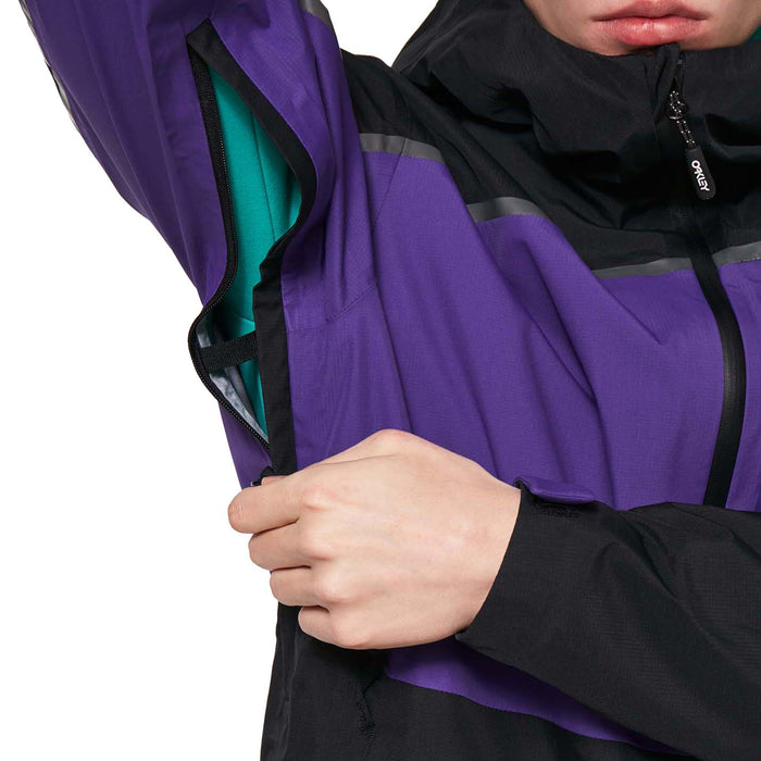 Oakley Evocative Shell Jacket - Men's Blackout/Deep Violet
