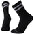 Smartwool Athletic Targeted Cushion Stripe Crew Socks - Men's Black