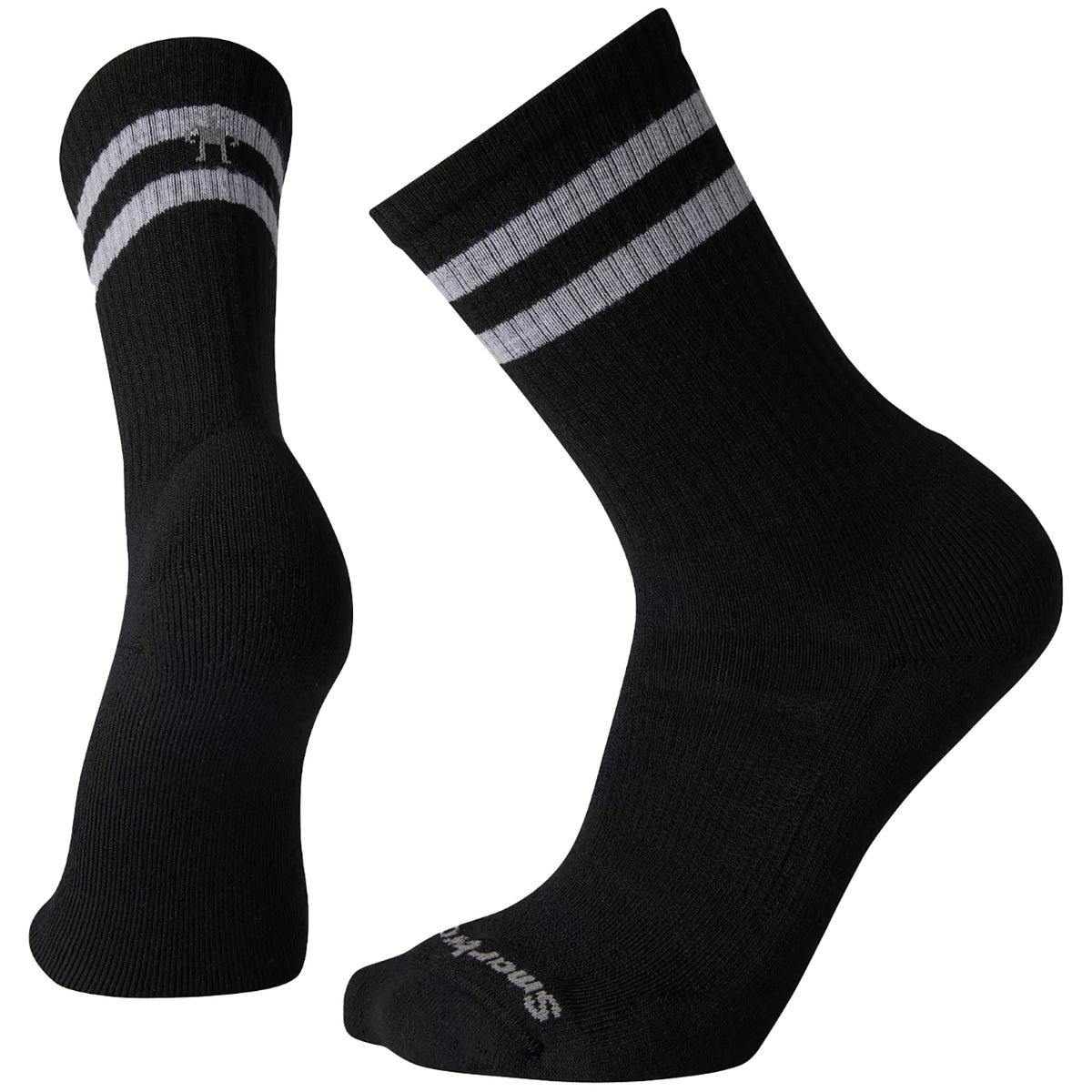 Smartwool Athletic Targeted Cushion Stripe Crew Socks - Men's Black