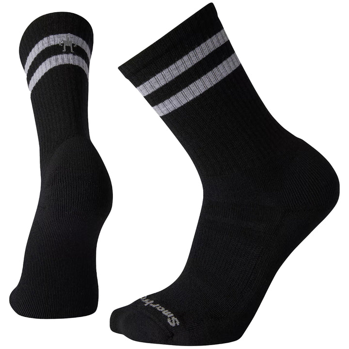 Smartwool Athletic Targeted Cushion Stripe Crew Socks - Men's Black