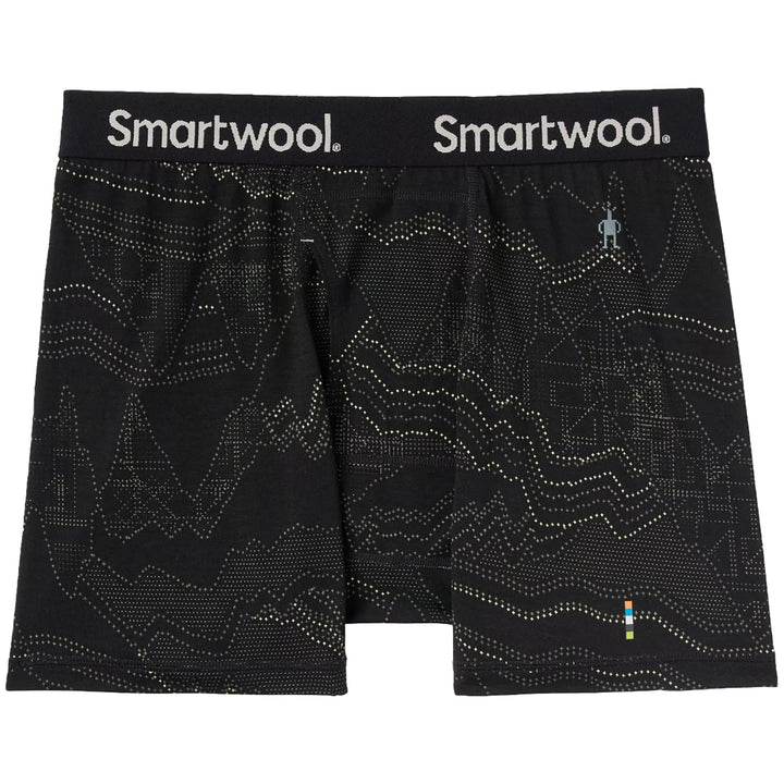 Smartwool Merino 150 Print Boxed Boxer Brief - Men's Black Digital Summit