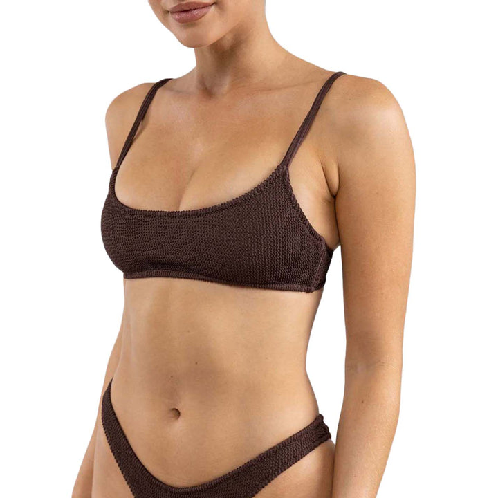 Rhythm Wave Break Crop Top - Women's Chocolate