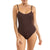 Rhythm Wave Break Minimal One-Piece - Women's Chocolate